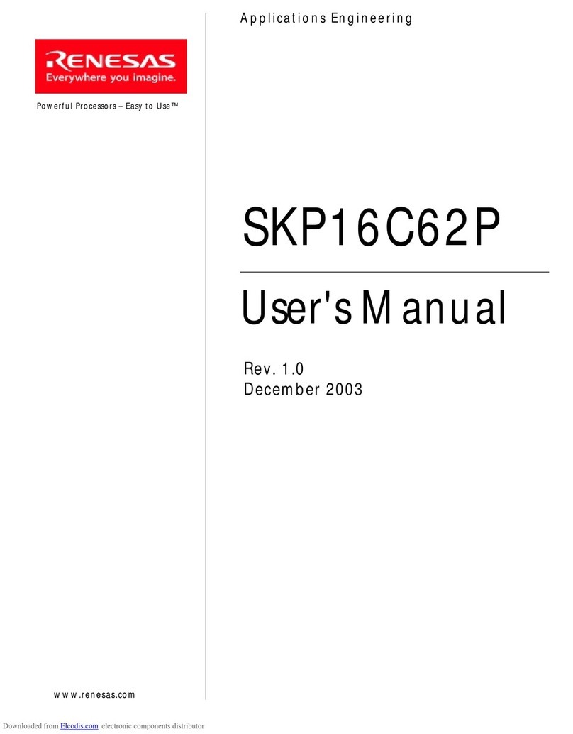 Renesas SKP16C62P User manual Renesas SKP16C62P User manual