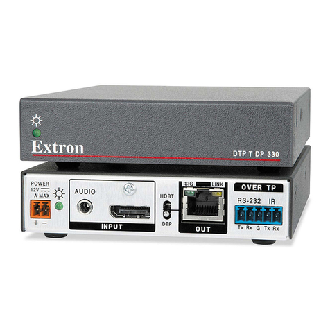Extron electronics DTP T/R DP 330 user guide