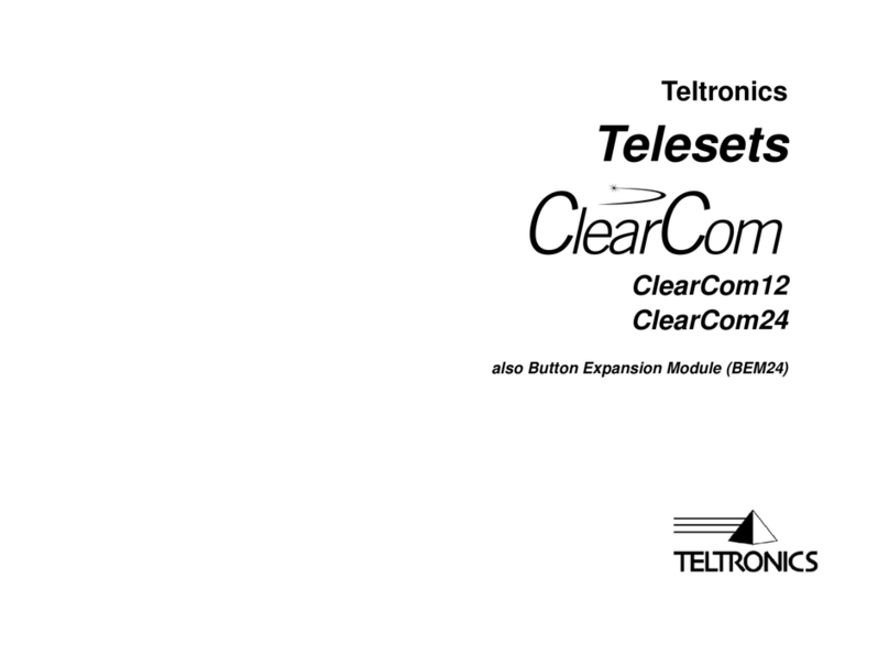 Teltronics ClearCom12 manual