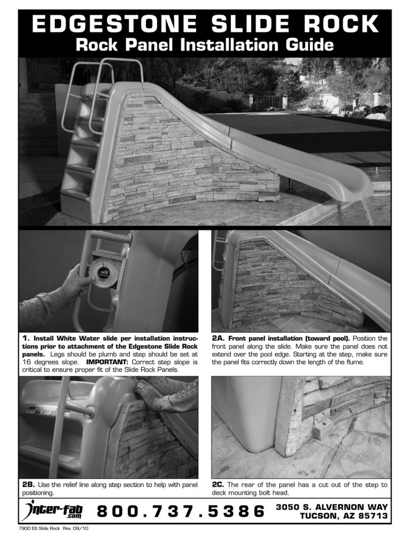 Inter-fab EDGESTONE SLIDE ROCK installation guide