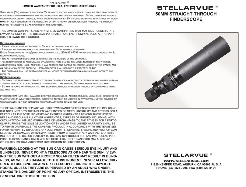 Stellarvue F50 Series quick start guide