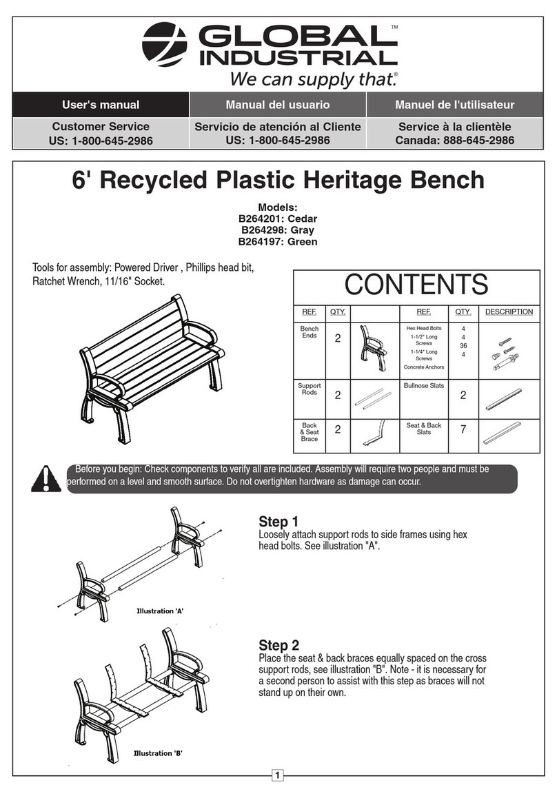 Global Industrial B264201 user manual Global Industrial B264201 user manual