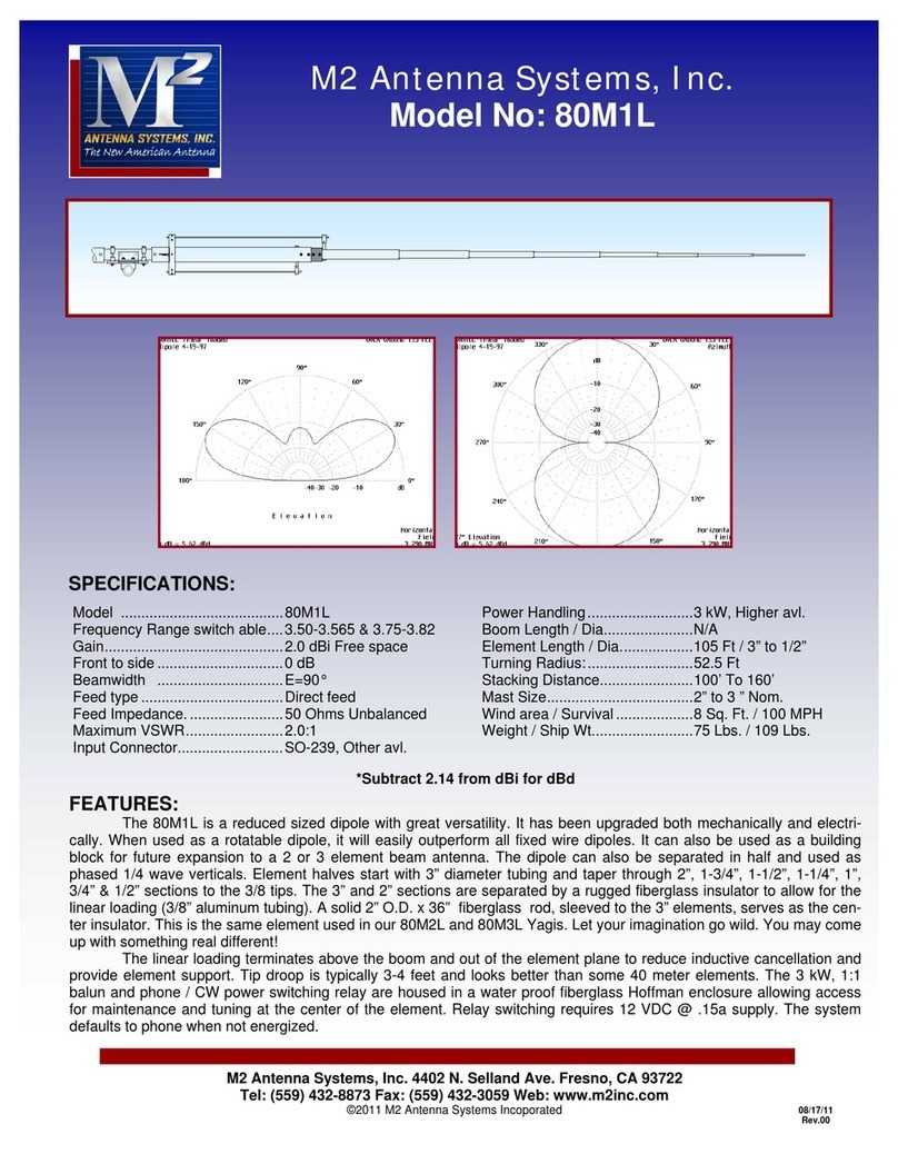 M2 Antenna Systems 80M1L quick start guide