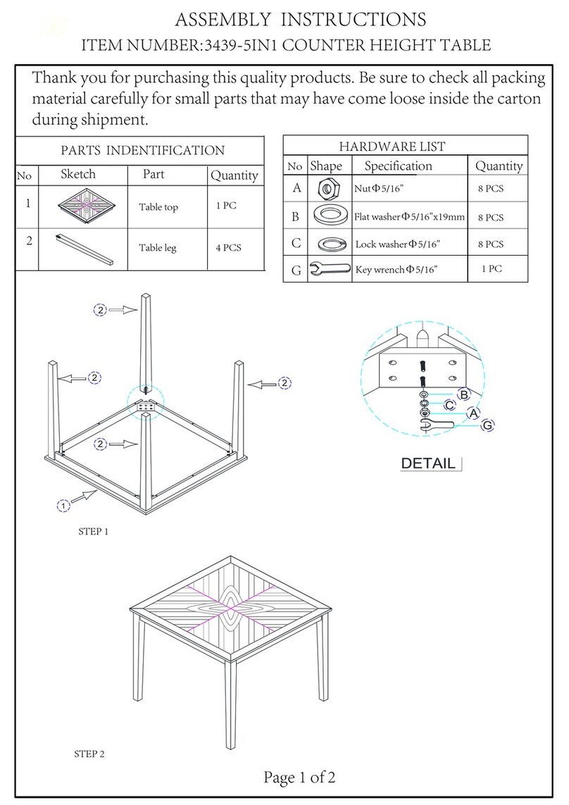 LOWE'S 3439-5IN1 Assembly instructions LOWE'S 3439-5IN1 Assembly instructions