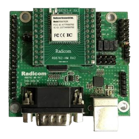 Radicom Research RB8762C Series Designer's guide Radicom Research RB8762C Series Designer's guide