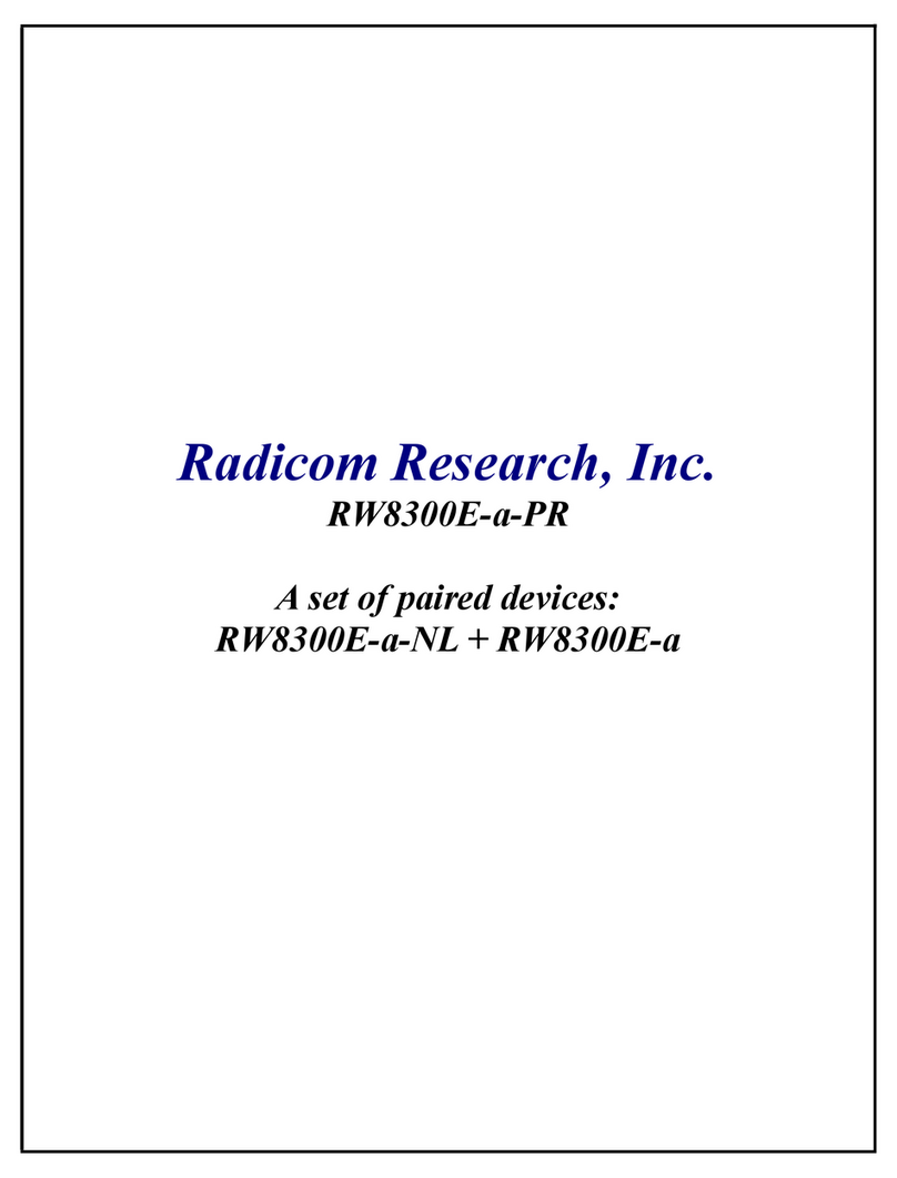 Radicom Research RW8300E-a-PR quick start guide