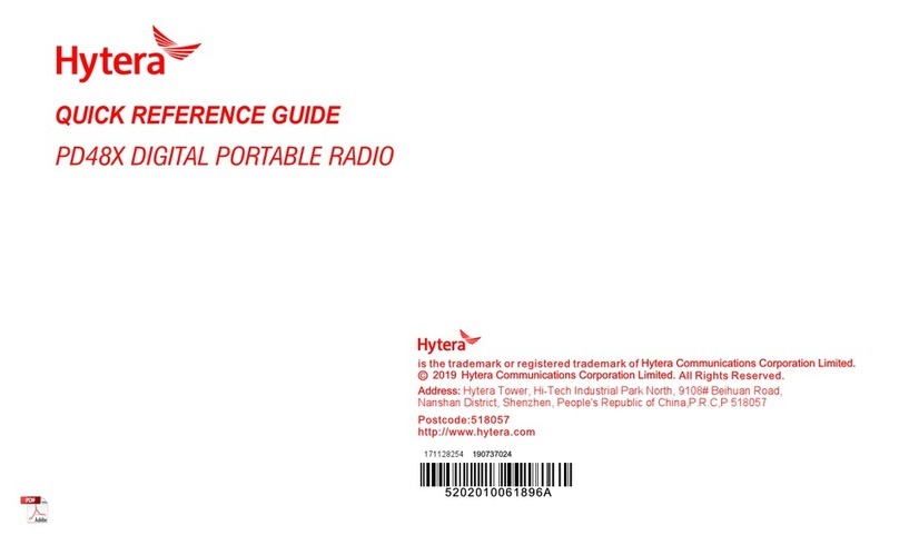Hytera PD48X User manual Hytera PD48X User manual