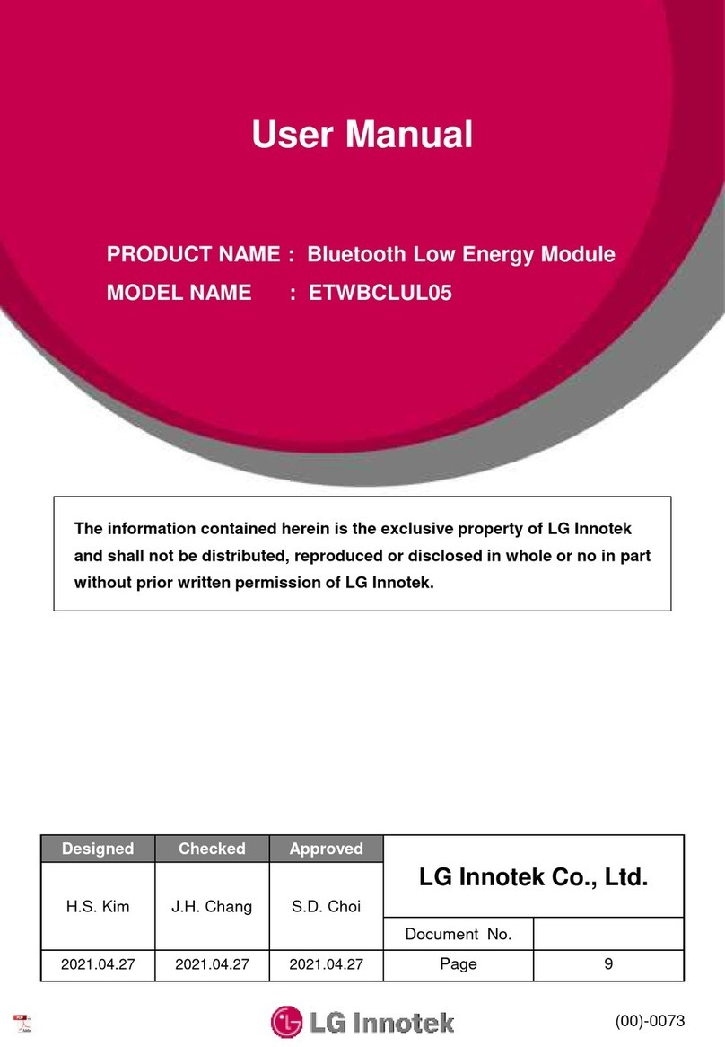 LG Innotek ETWBCLUL05 user manual