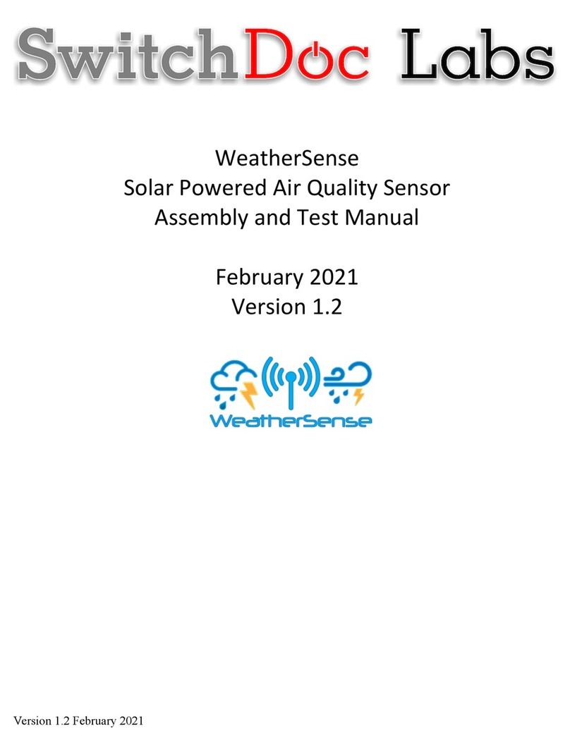 SwitchDoc Labs WeatherSense Assembly and Test Manual