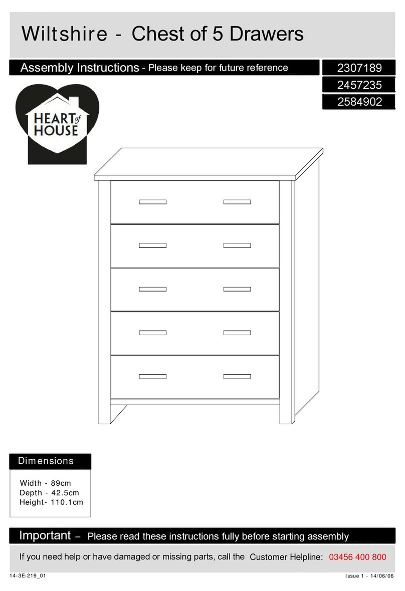 Heart of House Wiltshire 2307189 Assembly instructions