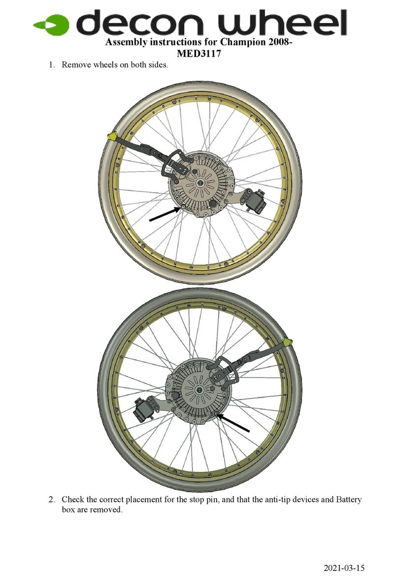 Decon wheel MED3117 User manual Decon wheel MED3117 User manual