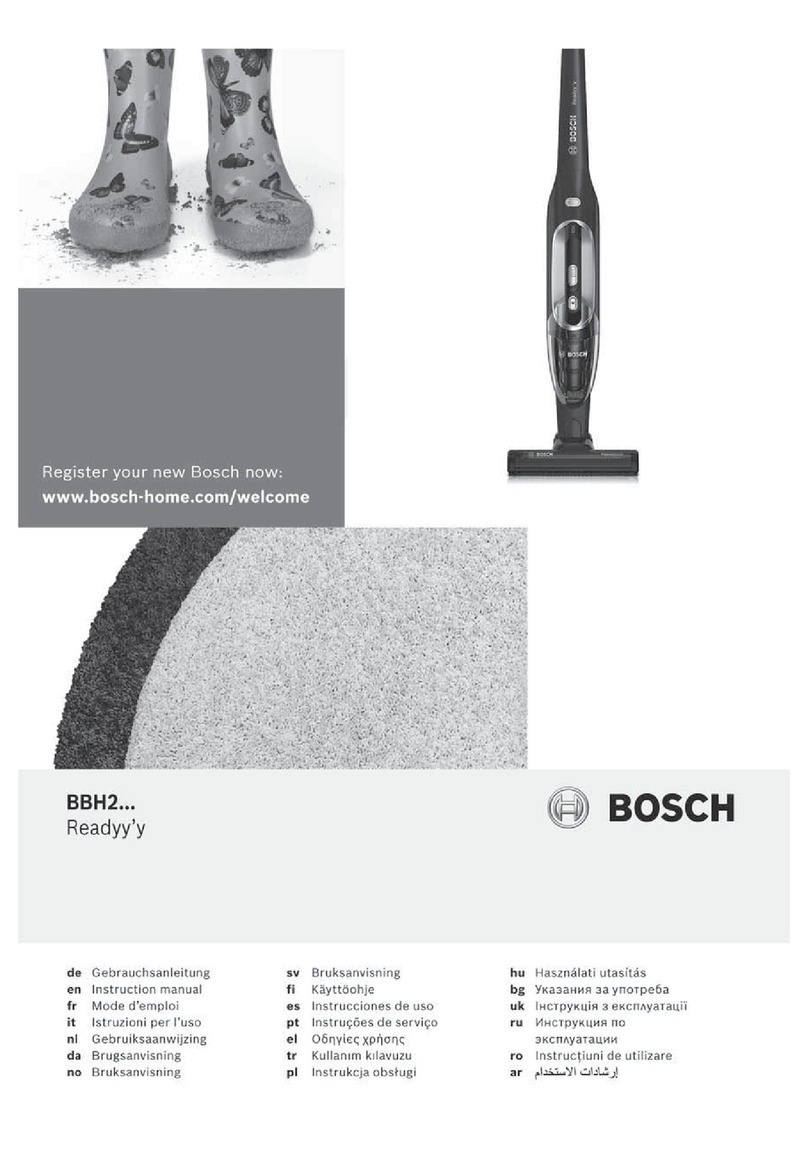 Bosch BBH2 Series User manual