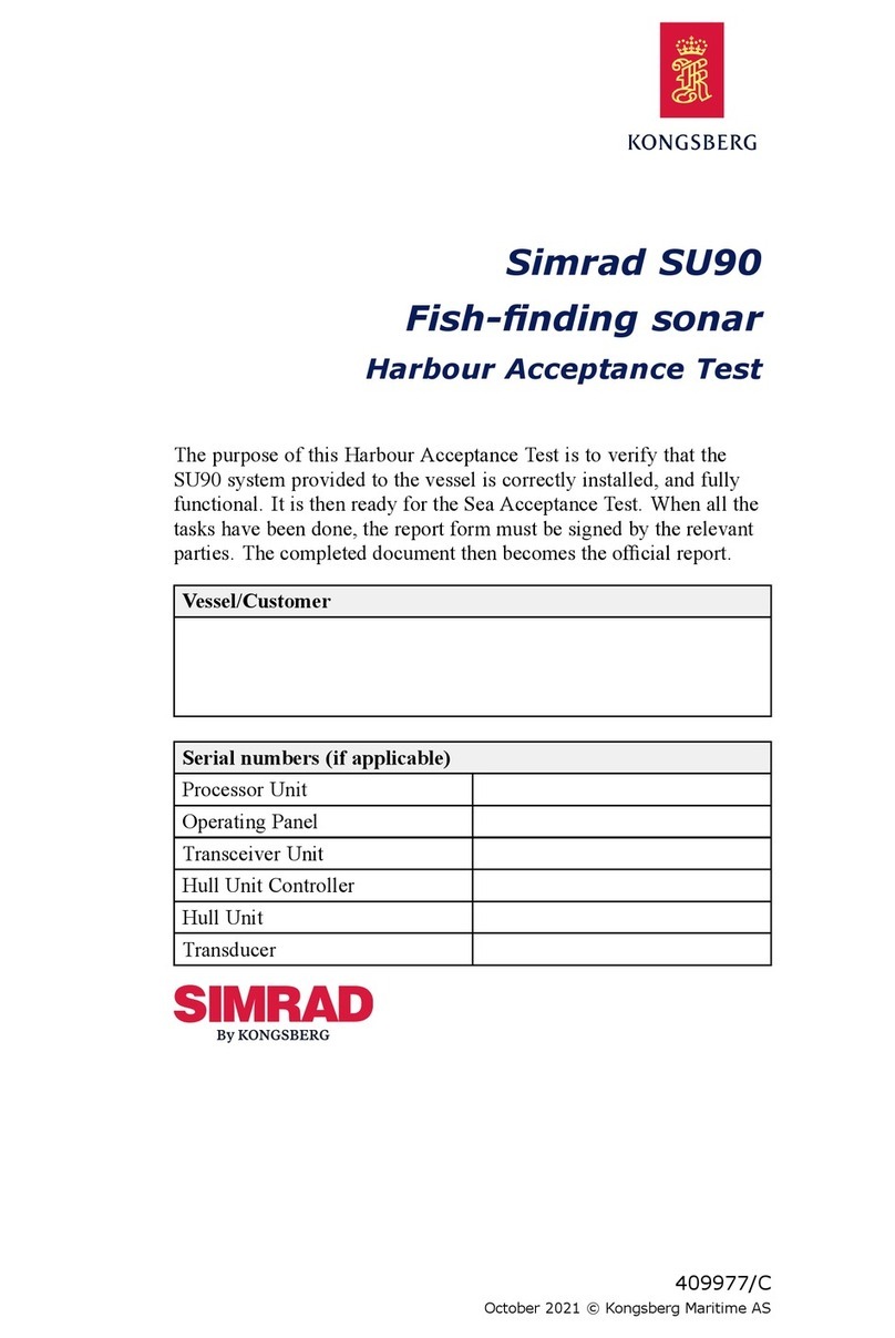 Kongsberg Simrad SU90 Series manual