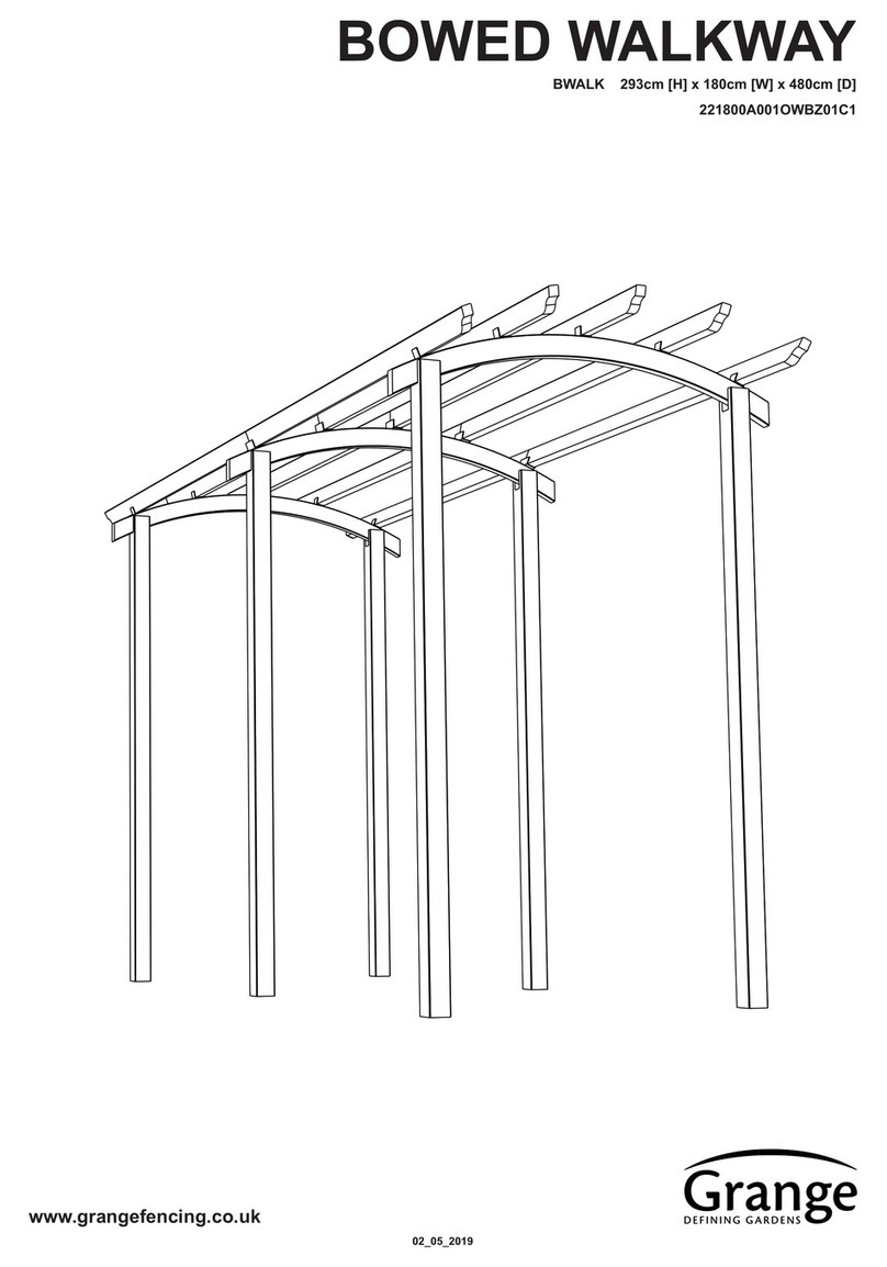 Grange BOWED WALKWAY 221800A001OWBZ01C1 Assembly instructions Grange BOWED WALKWAY 221800A001OWBZ01C1 Assembly instructions