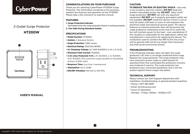 CyberPower HT200W user manual