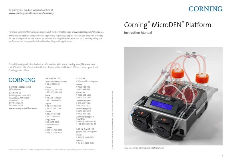 CORNING MicroDEN User manual