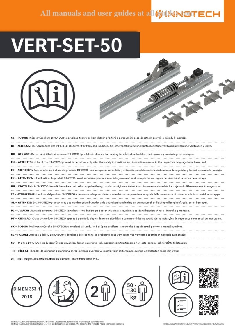 Innotech VERT-SET-50 Safety instructions and instruction manual