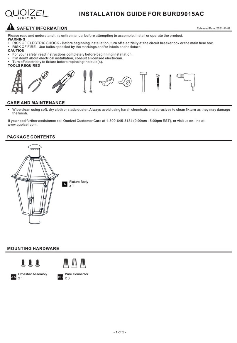 Quoizel BURD9015AC User manual