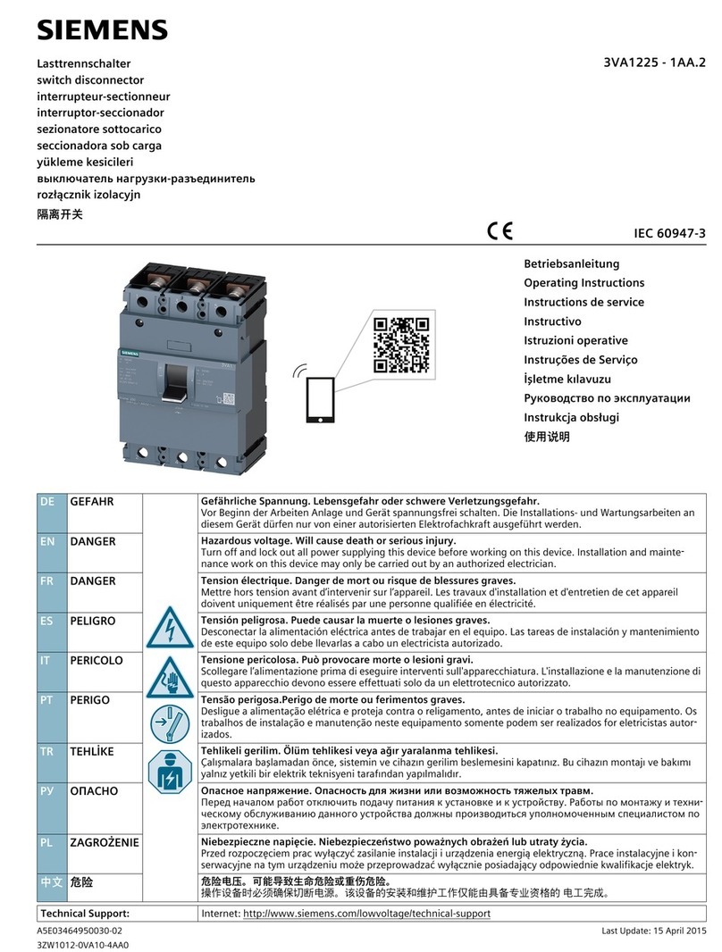 Siemens 3VA1225 - 1AA.2 User manual