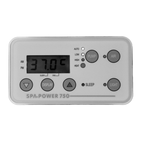 Spa-Quip Spa Power 750 Quick Card User Guide