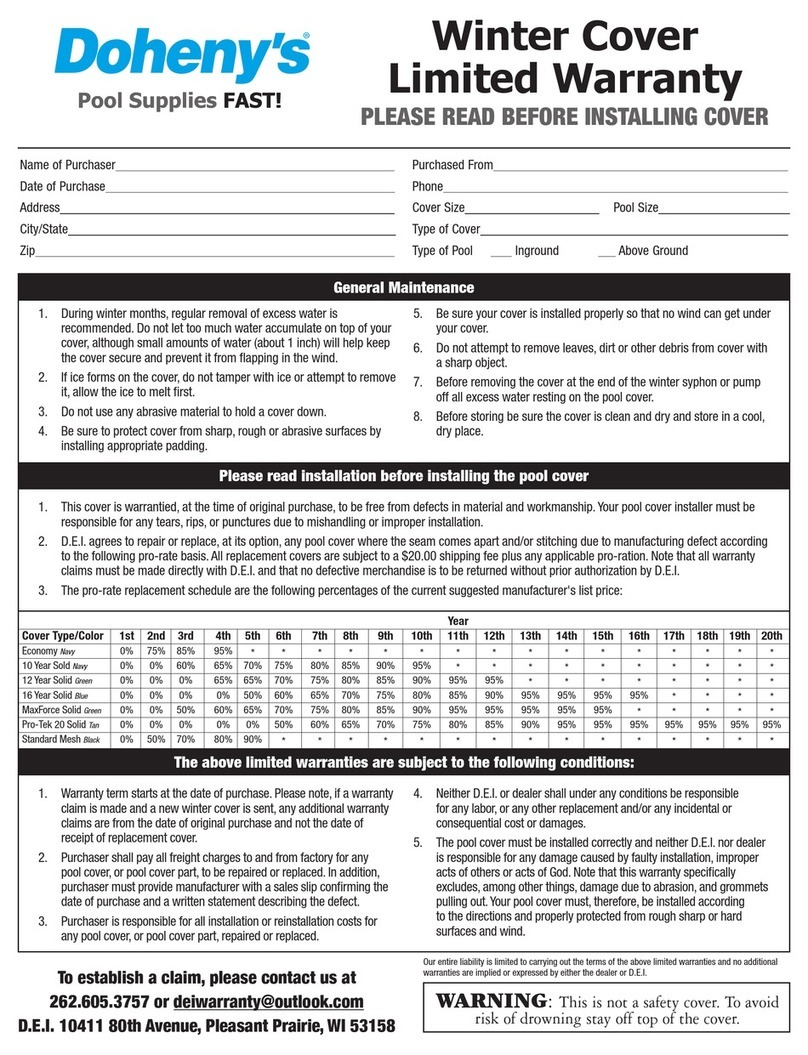 Doheny's 30541COVR installation instructions