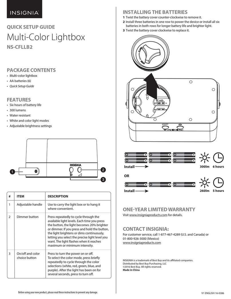 Insignia NS-CFLLB2 Quick setup guide