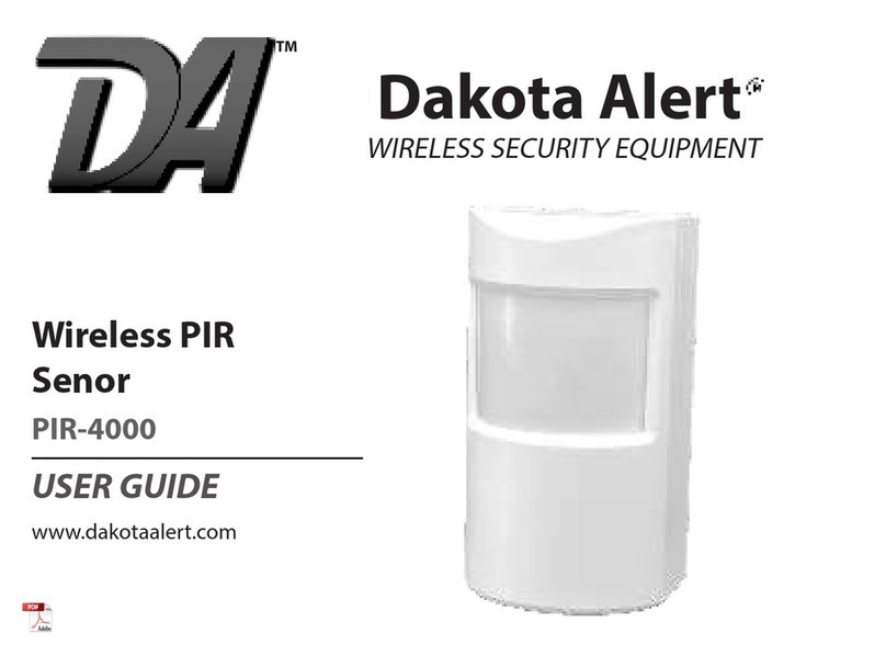 Dakota Alert PIR-4000 User manual