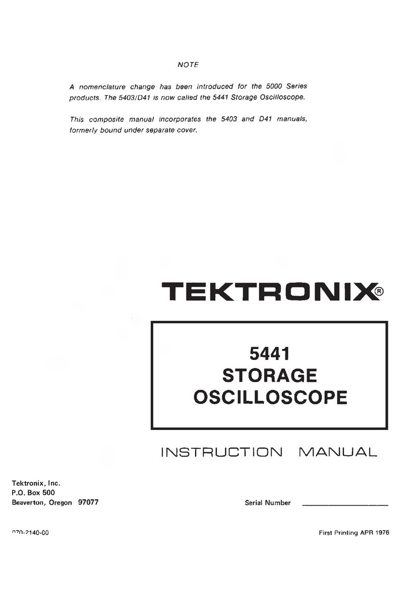Tektronix 5441 User manual
