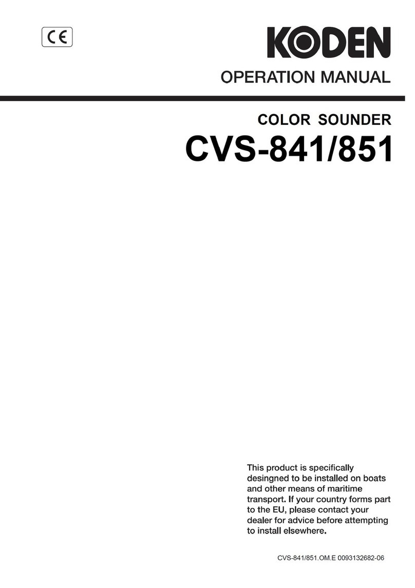 Koden CVS-841 User manual Koden CVS-841 User manual