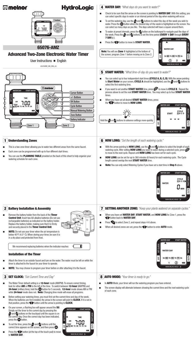 Melnor HydroLogic 65076-AMZ User instructions