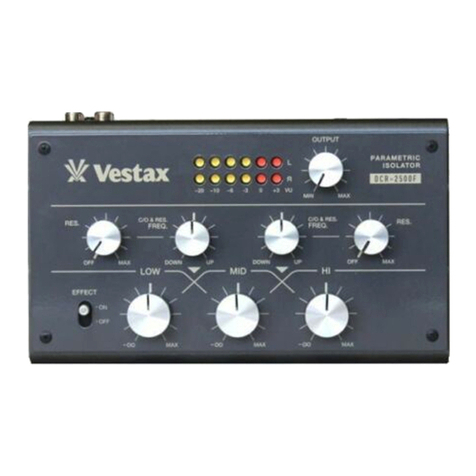 Vestax DCR-2500F owner's manual