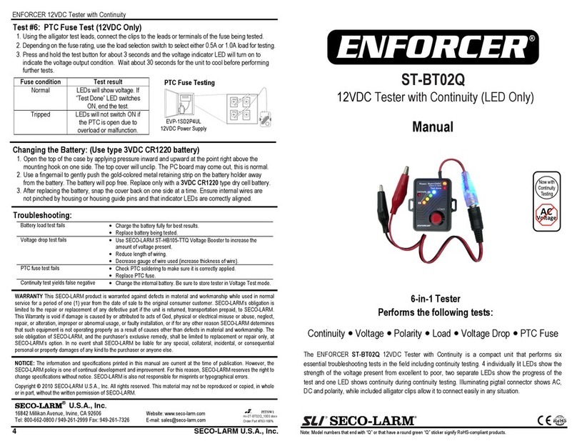 ENFORCER ST-BT02Q manual