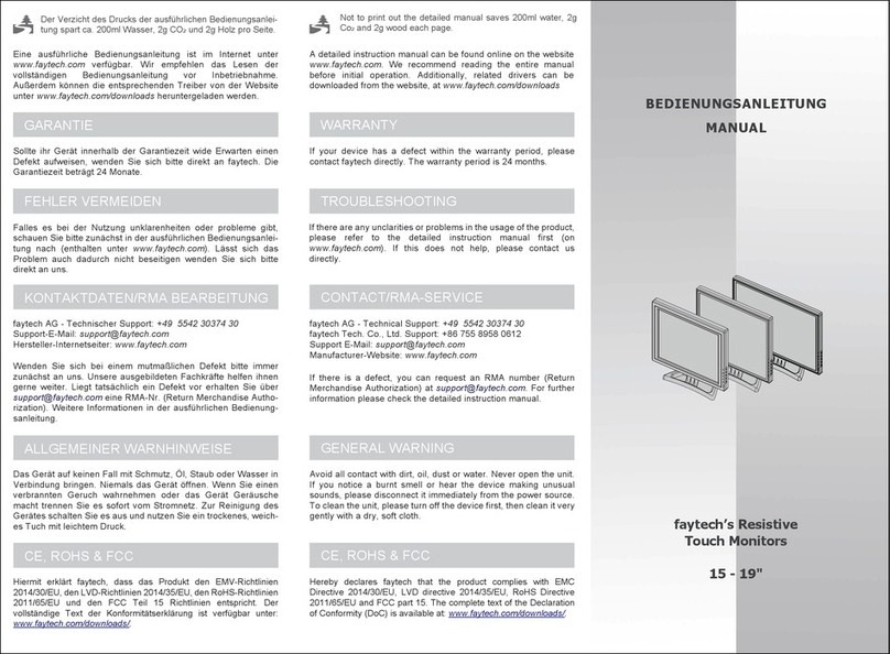 Faytech FT19TMB User manual