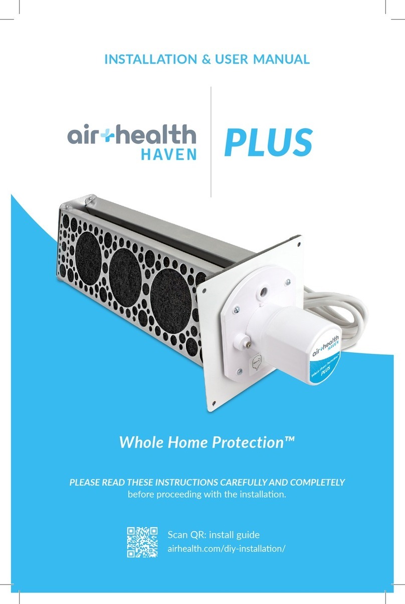 Air+Health Haven Plus Installation & user manual