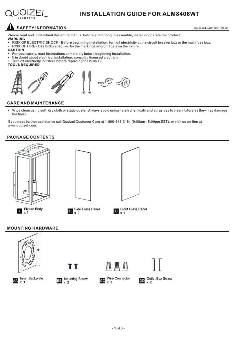 Quoizel ALM8406WT User manual