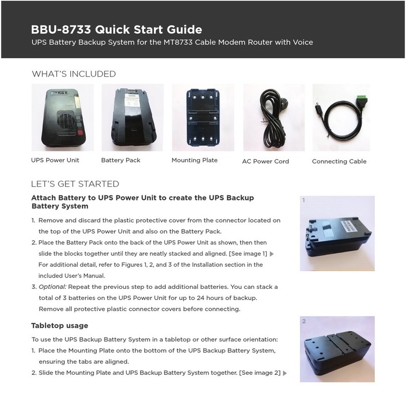 Motorola BBU-8733 User manual