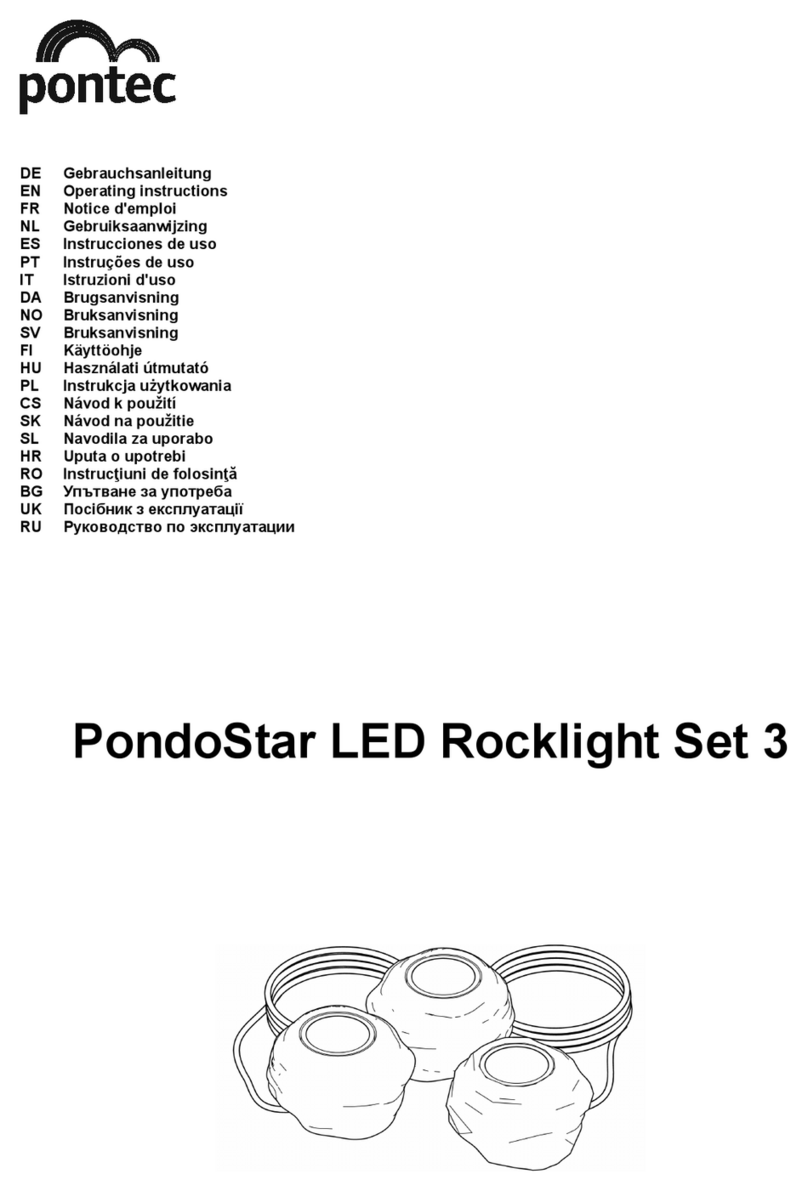 Pontec PondoStar LED Set 3 operating instructions Pontec PondoStar LED Set 3 operating instructions