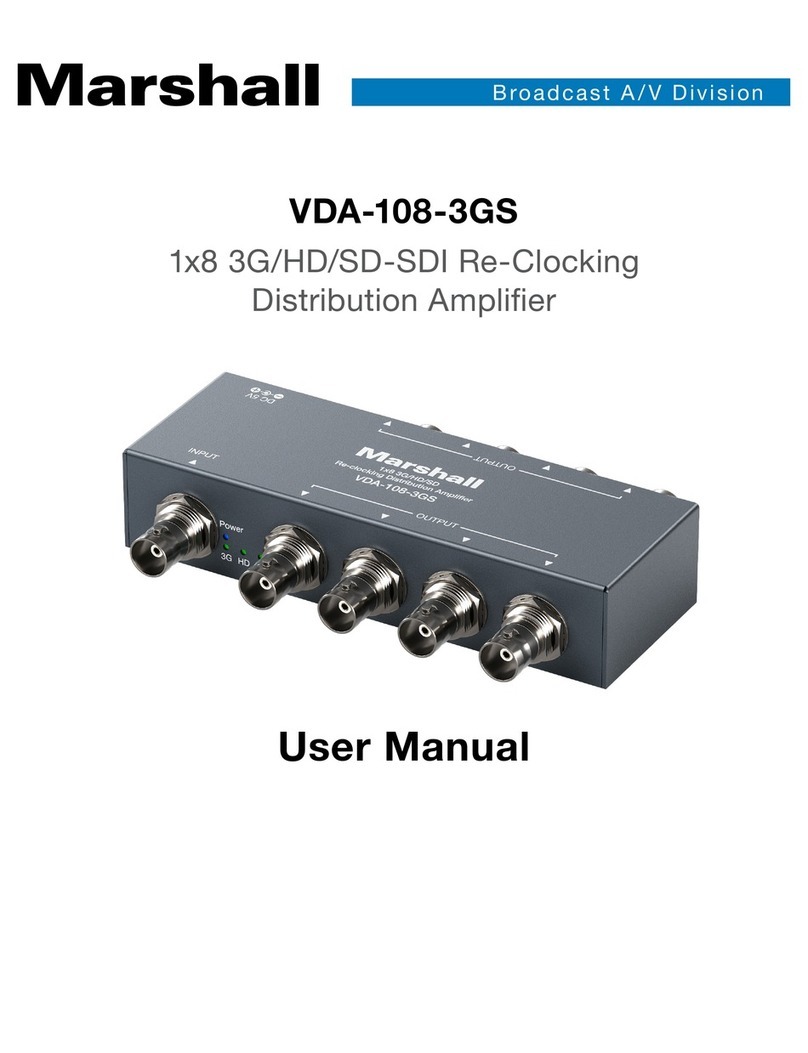 Marshall Amplification VDA-108-3GS User manual