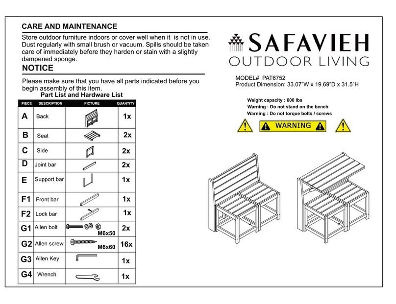 Safavieh PAT6752 User manual