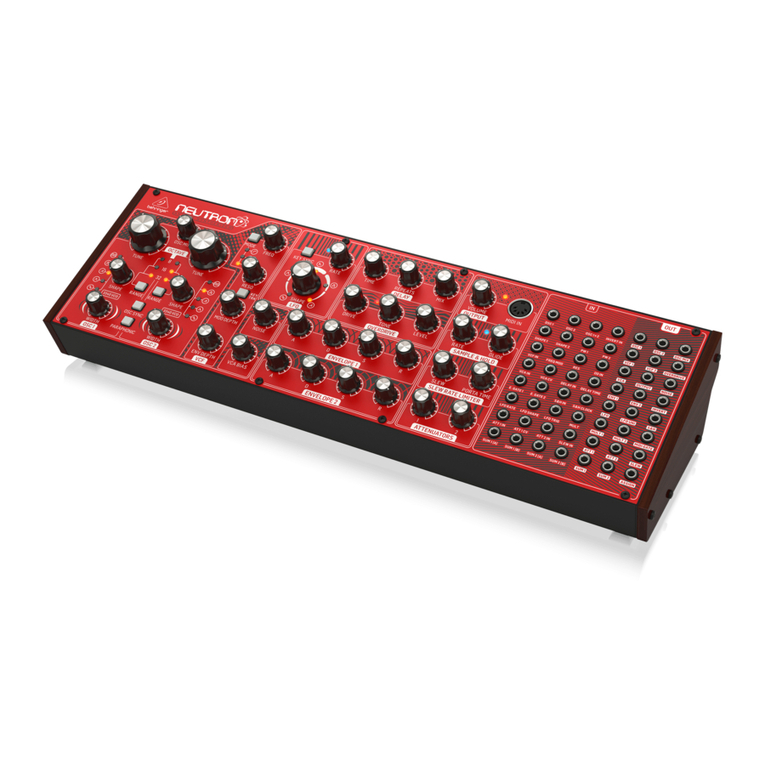 Behringer NEUTRON Reference guide