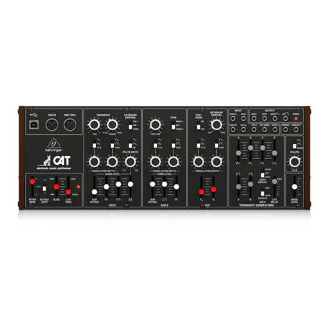 Behringer CAT CUSTOMER SUPPORT BULLETIN