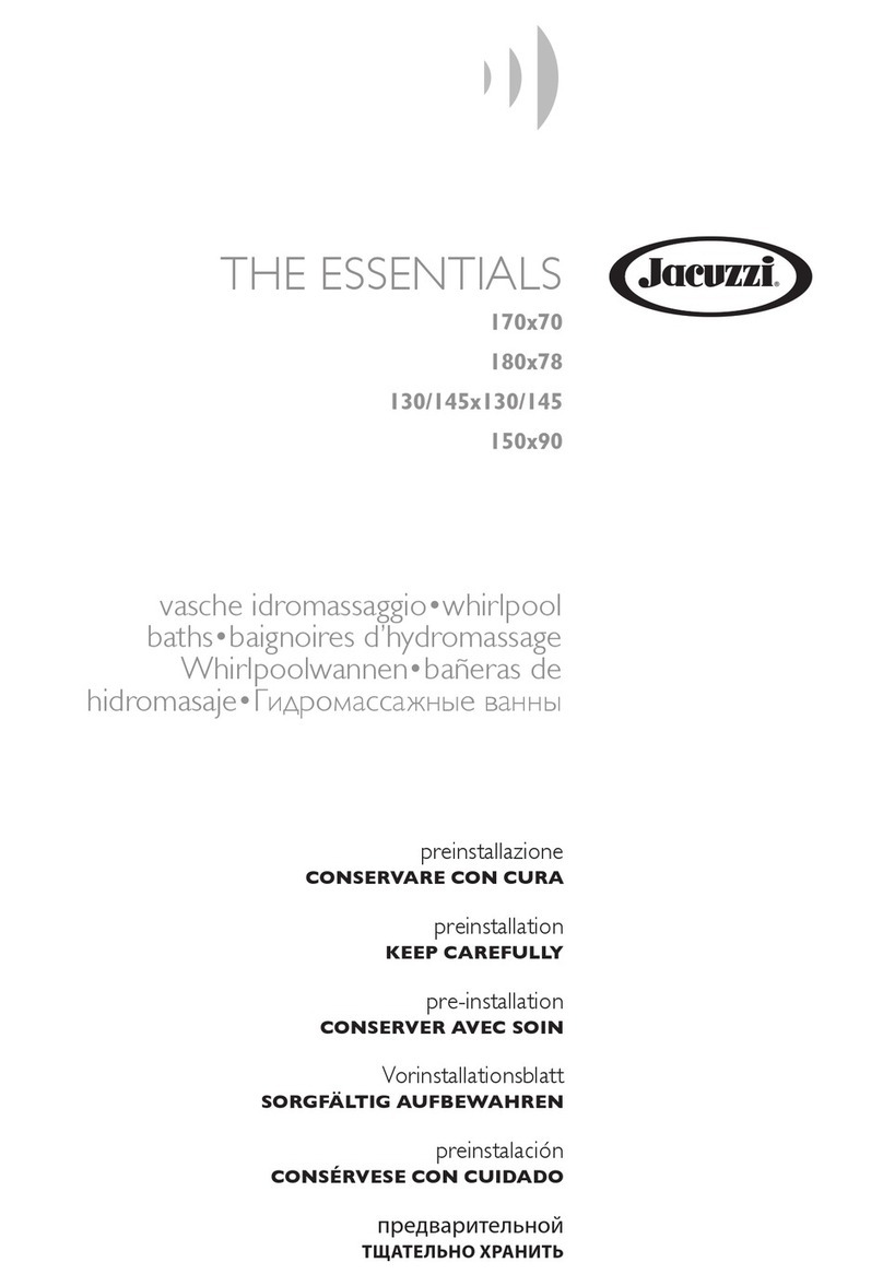 Jacuzzi THE ESSENTIALS Series manual