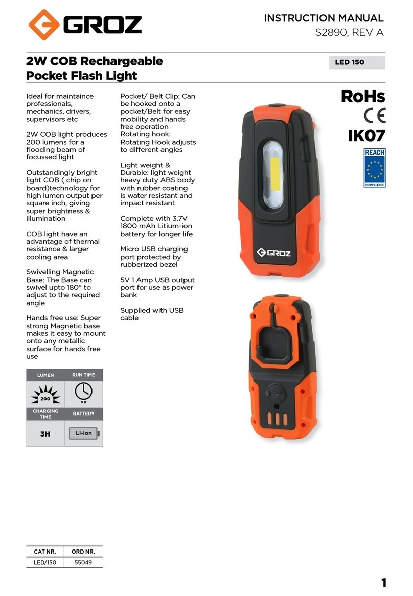Groz LED 150 instruction manual