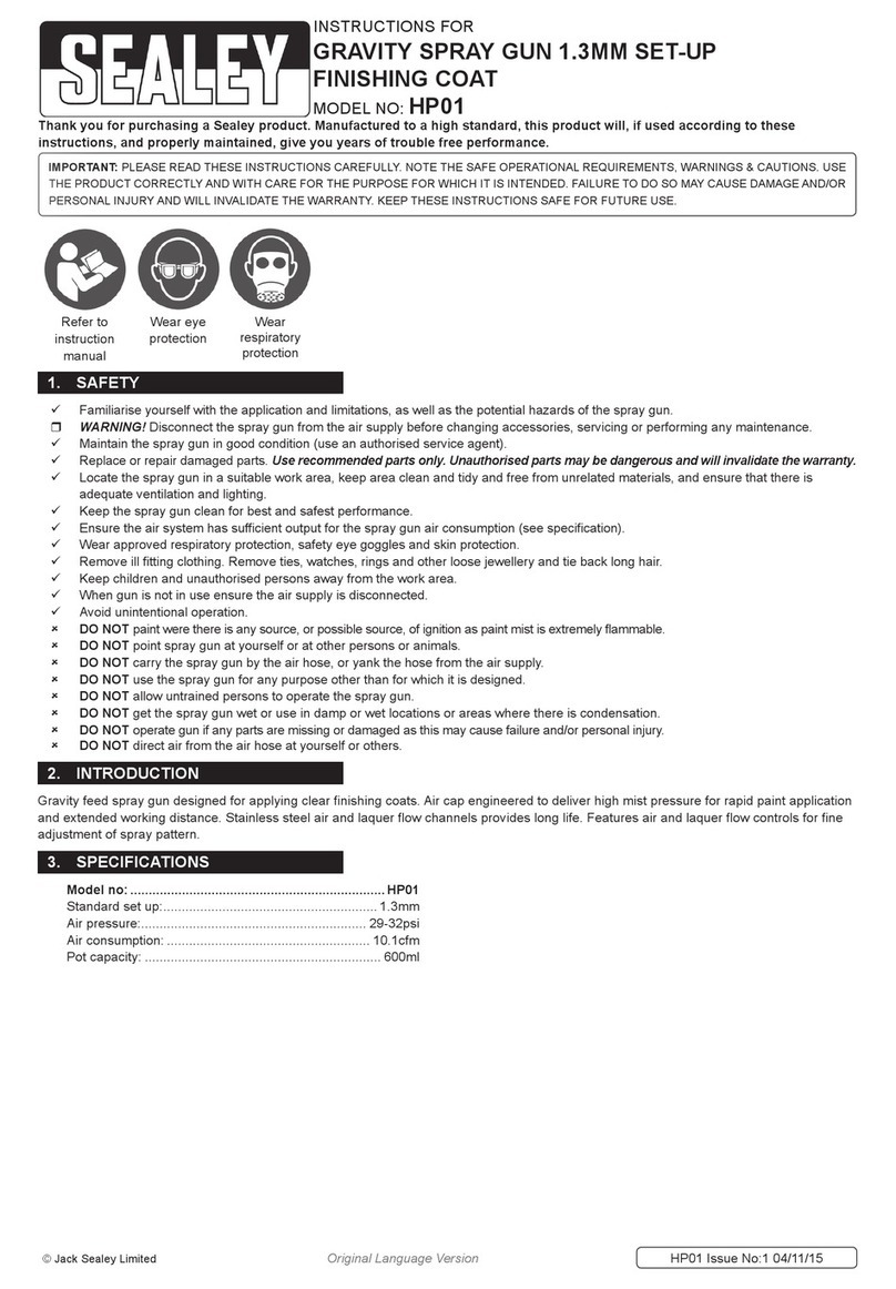 Sealey HP01 instructions