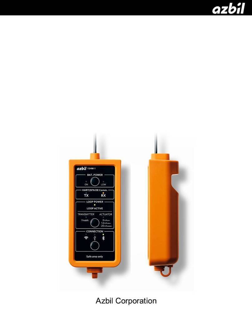 Azbil Smart HART AZ-1SHM user manual