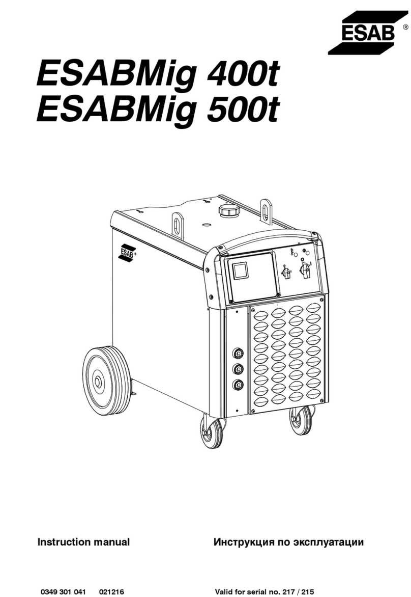 ESAB ESABMig 400t instruction manual