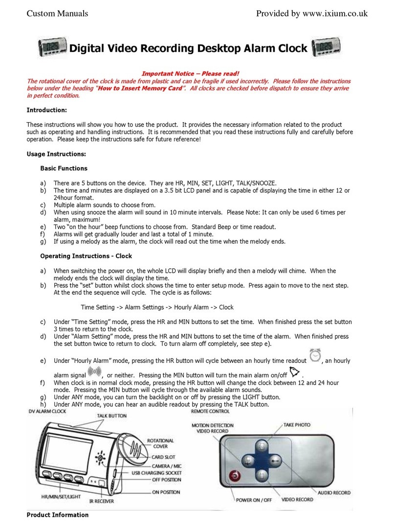IXIUM XSCBE9 User manual
