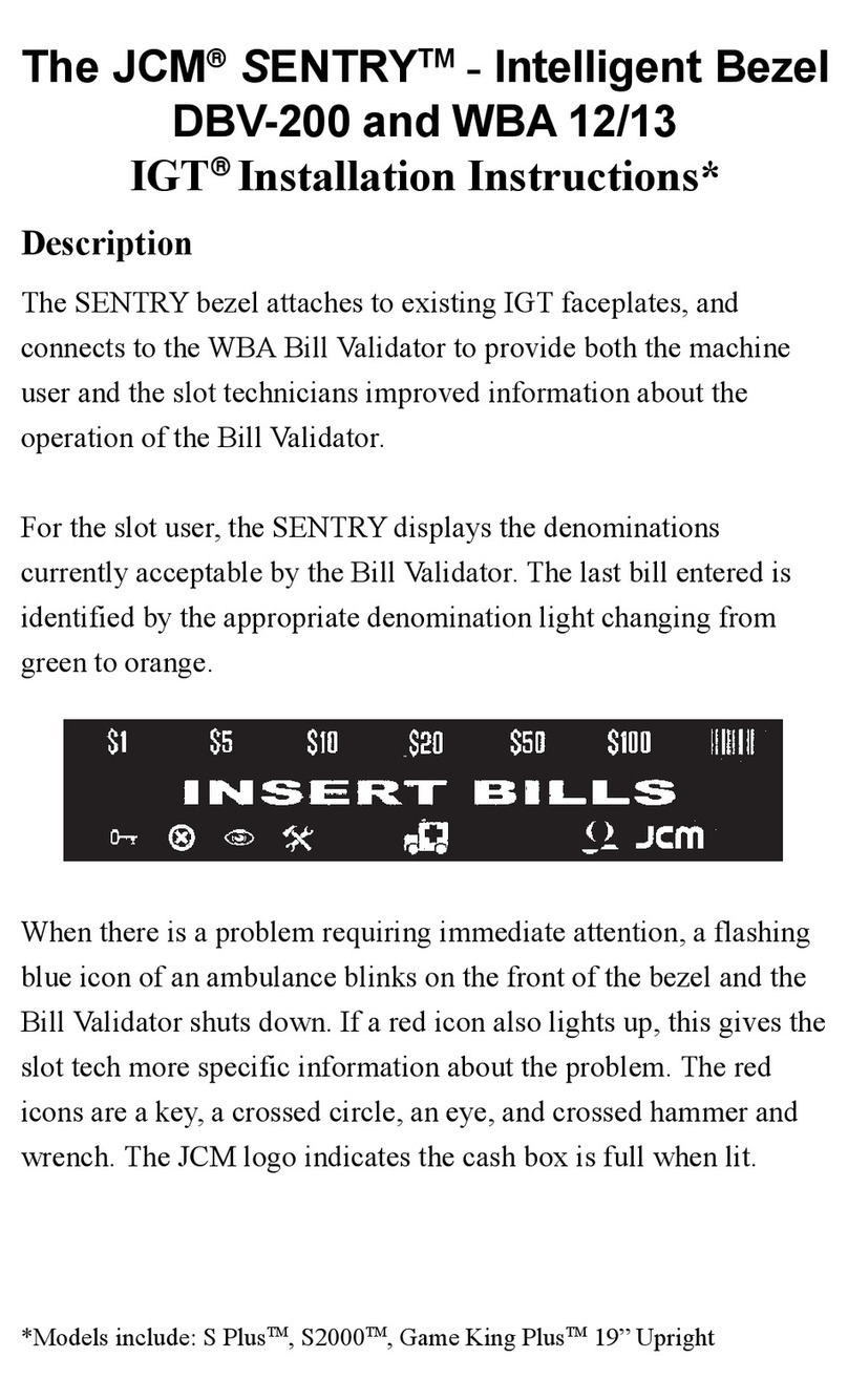JCM DBV 200 installation instructions