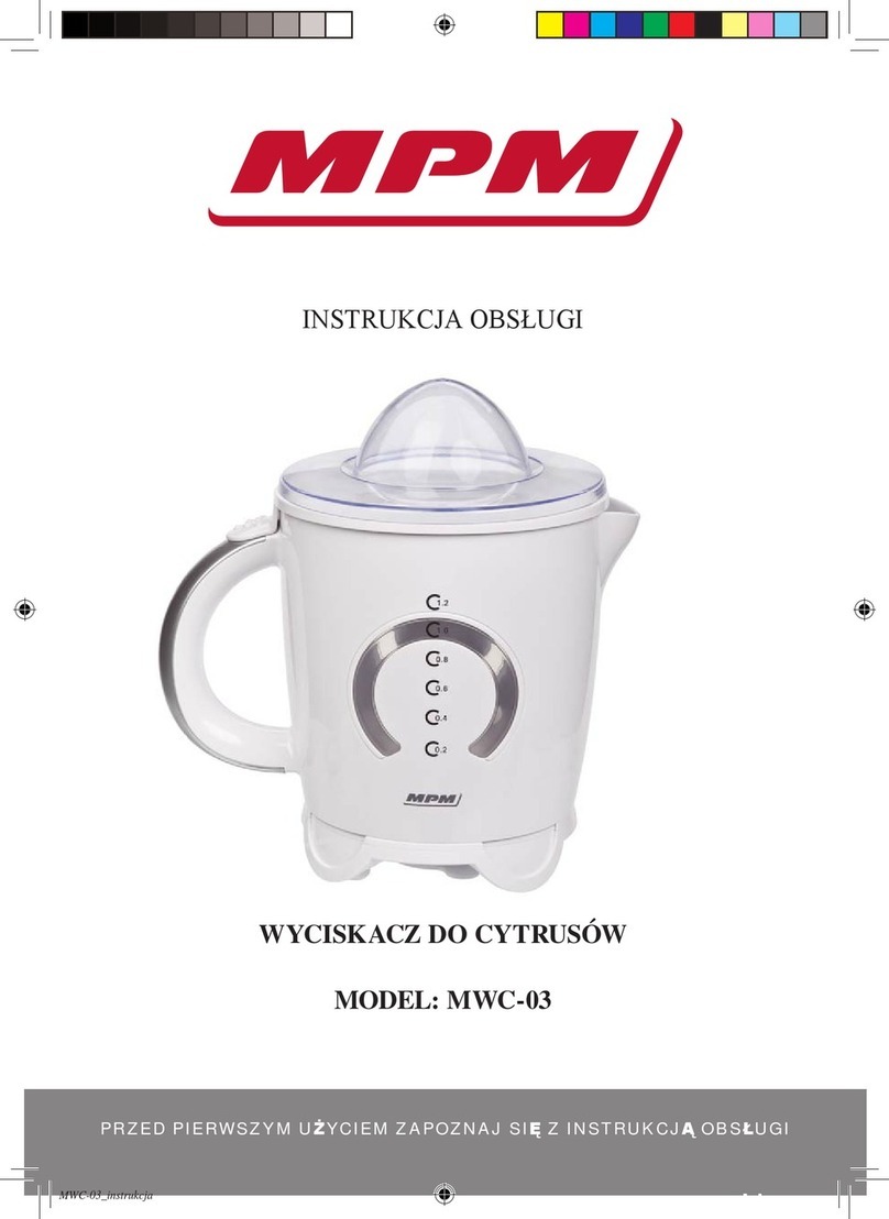 MPM MWC-03 User manual