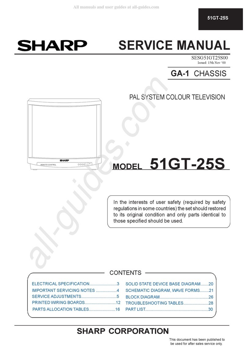 Sharp 51GT-25S User manual